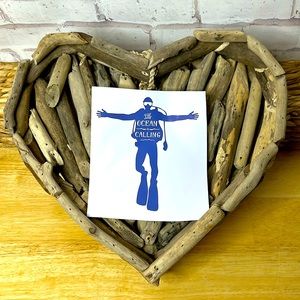 “The Ocean is Calling” SCUBA Diver sticker